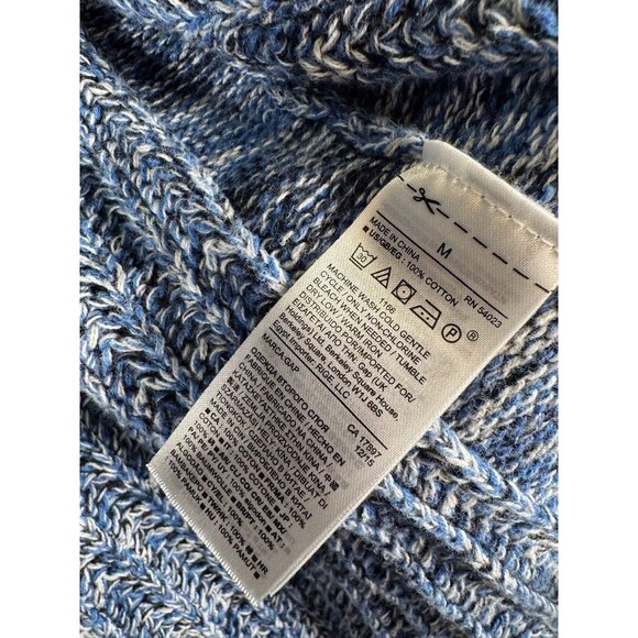 Gap Sweater‎ Women Medium Blue Sleeveless Knit Oversized Open Vest Casual - Picture 3 of 8